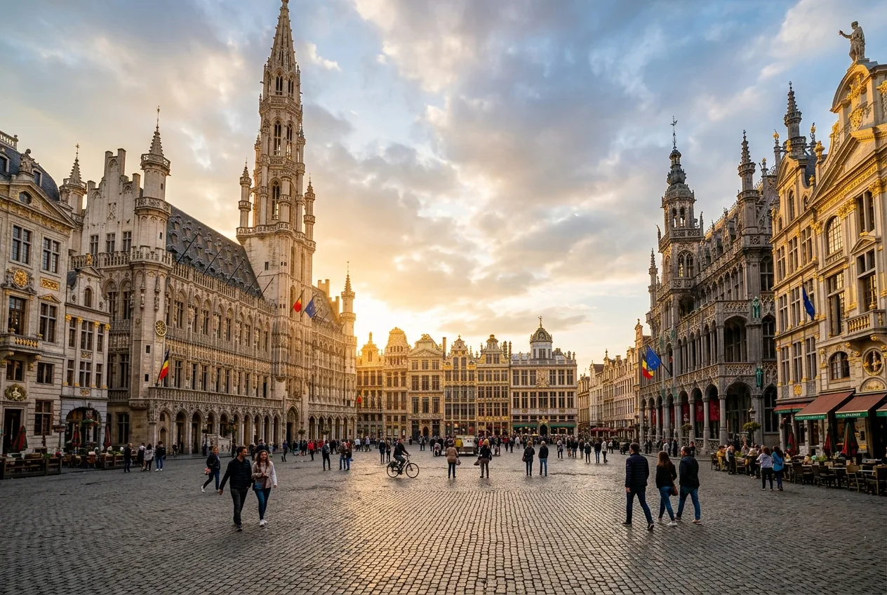 Grand-Place de Bruxelas, capital da Bélgica